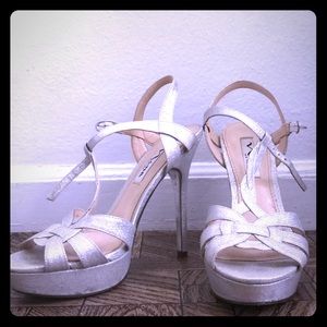 Silver Nina New York heels